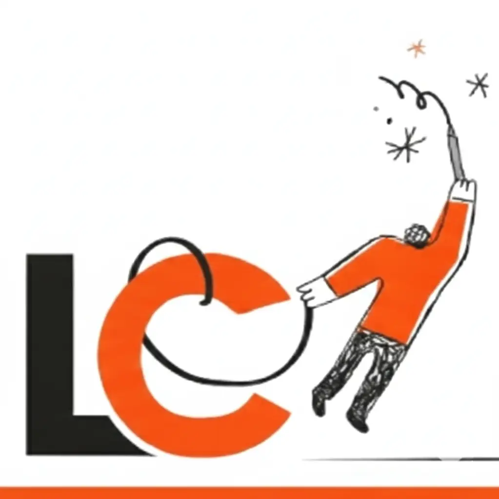 Logo Laurent Colombier étoiles lettres Fond Blanc